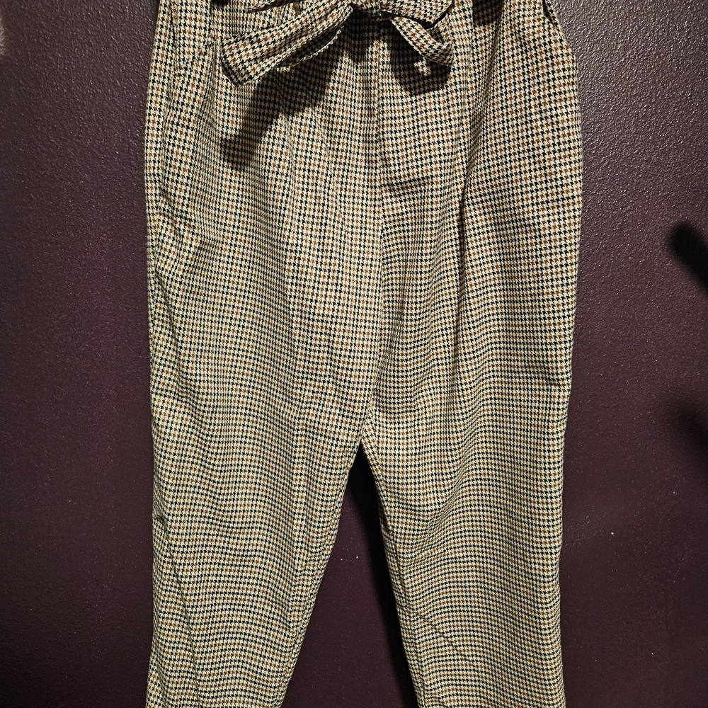 Women's Houndstooth Checkered Pants